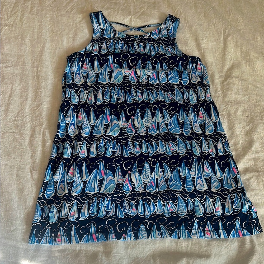 Lilly Pulitzer cotton sailboat Kids Dress